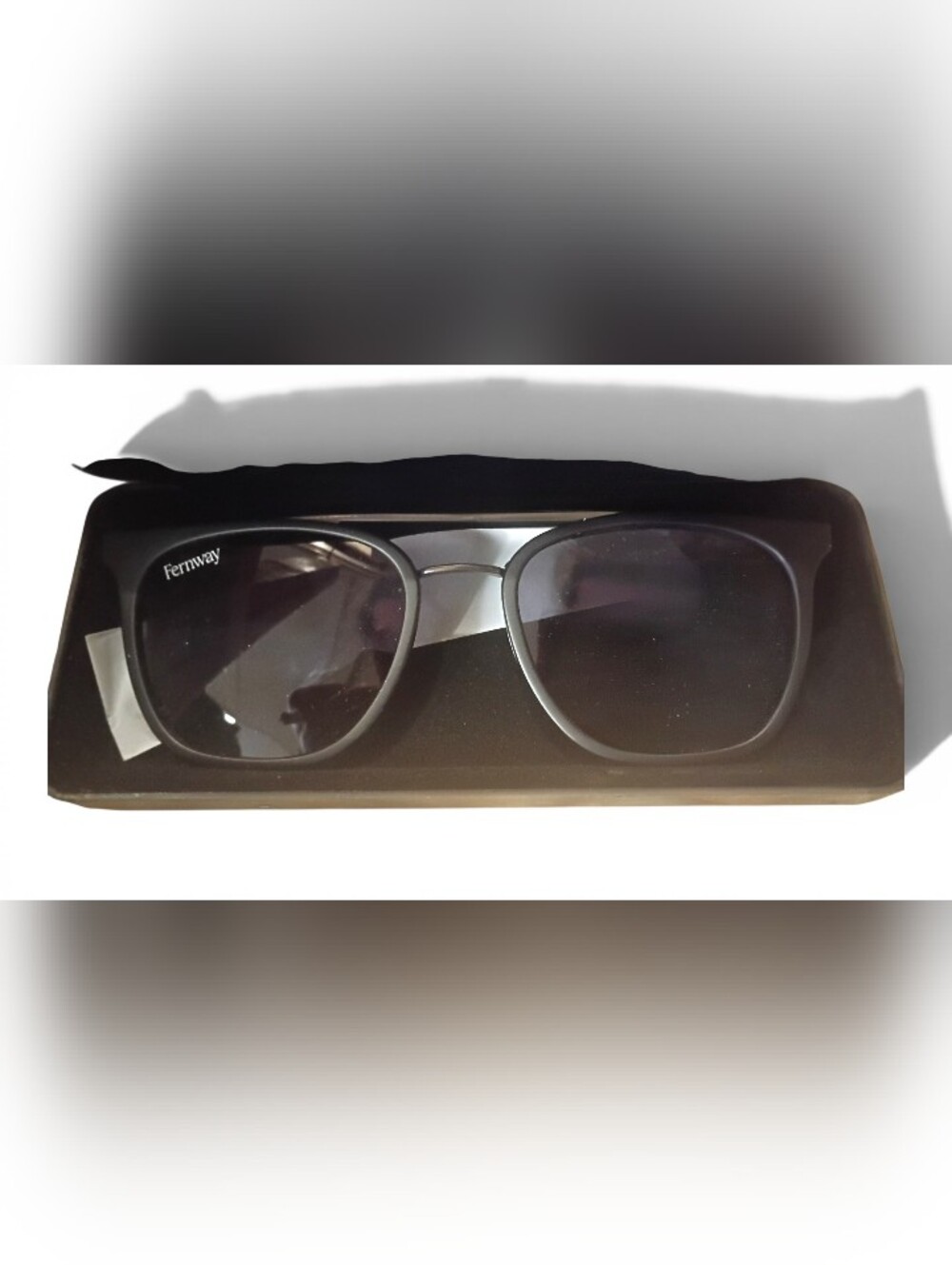 Fernway Black Sunglasses with Case